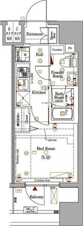 Log川崎駅前の物件間取画像